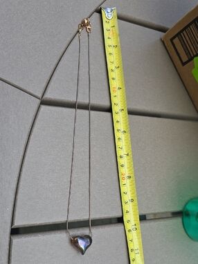 Iridescent Heart Pendant Necklace - Purple/Blue